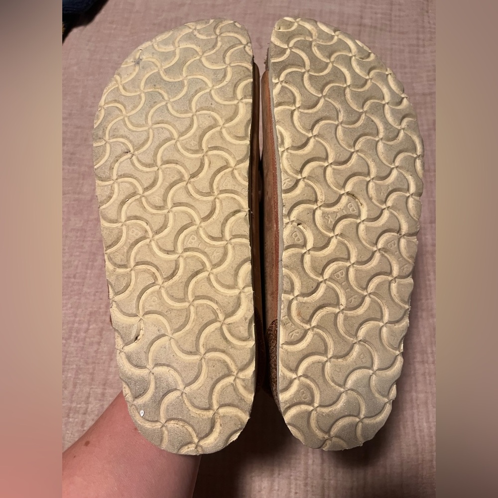 Birkenstock Milano Big Buckle Sandals in Nubuck/Gold - Picture 10 of 10